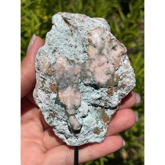 Pink Amethyst on Stand | Druzy Pink Amethyst Slab - Picture 4 of 9